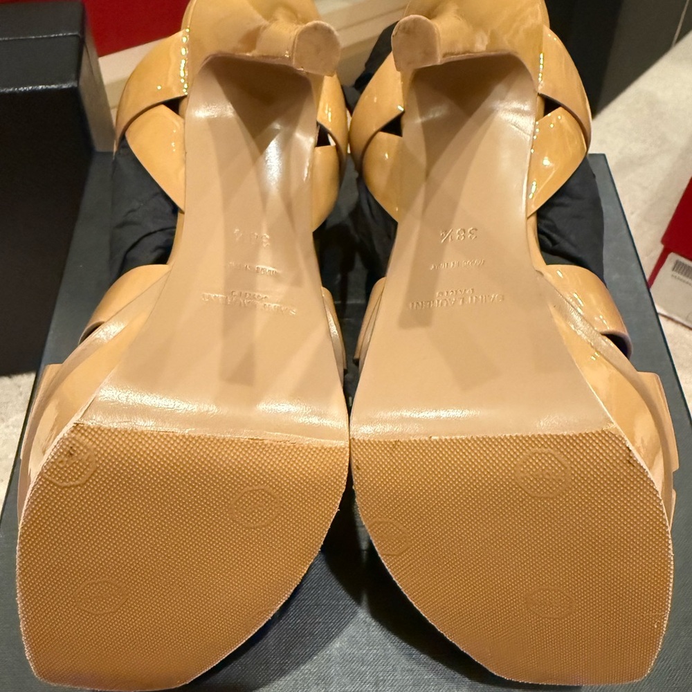 Almost Brand New Saint Lauren signature Sandals size 38.5 - Picture 6 of 11